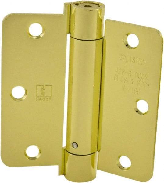 Hager - Specialty Hinges   Type: Self Closing Hinge    Length (Inch): 3-1/2 - USA Tool & Supply