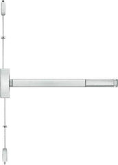 Stanley - Left & Right Hand, Surface Vertical Rod - Satin Stainless Steel Finish, 28 to 36" Door Width, Grade 1 - USA Tool & Supply