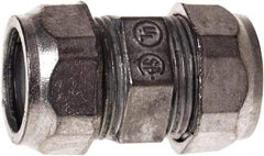 Hubbell-Raco - 2" Trade, Die Cast Zinc Compression Straight EMT Conduit Coupling - USA Tool & Supply