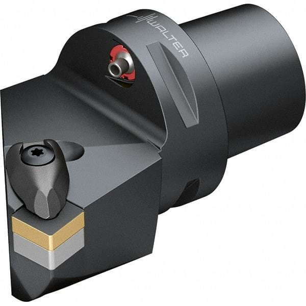 Walter - 0° Lead Angle, Indexable Turning Toolholder - 77.05mm OAL, Series DSKN-CAPTO-AUSSEN - USA Tool & Supply