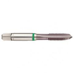 M2x0.40 6H 3-Flute Cobalt Green Ring Spiral Point Plug Tap-TiCN - USA Tool & Supply