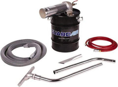 Guardair - 10 Gal Steel Tank, Air Powered Wet/Dry Vacuum - 5 Peak hp, 20' Hose Fitting, Cordless, Cartridge Filter - USA Tool & Supply