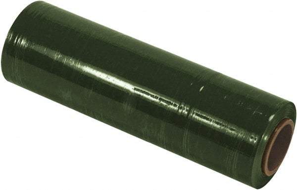 Made in USA - 18" x 1,500' 80 Gauge Green Cast Hand Stretch Film - USA Tool & Supply