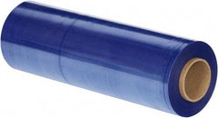 Made in USA - 18" x 1,500' 100 Gauge Blue UVI Hand Stretch Film - USA Tool & Supply