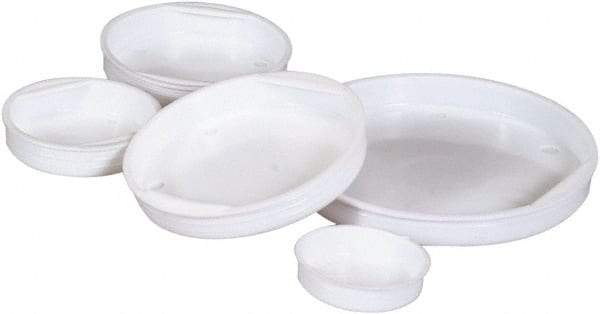 Made in USA - 17-1/2" Wide x 17-3/4" Long x 17-1/2" High Round Mailing Tube End Caps - White - USA Tool & Supply