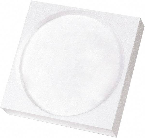 Made in USA - 5" Long x 5" Wide x 1-1/8" High x 1-1/4" Thick Polyethylene Foam - White, Case - USA Tool & Supply