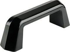 Electro Hardware - 5.16" Between Centers 5/16-18 Hole, Duroplast External Pull Handle - 0.79" Handle Width, 2.17" Handle Height, 6.5" OAL, Plastic Finish - USA Tool & Supply
