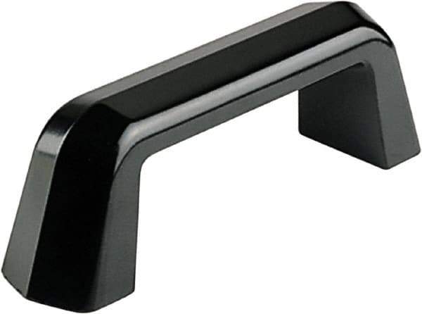 Electro Hardware - 4.29" Between Centers M6 Hole, Duroplast External Pull Handle - 0.79" Handle Width, 1.69" Handle Height, 5.12" OAL, Plastic Finish - USA Tool & Supply