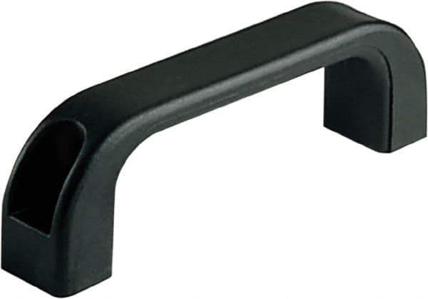 Electro Hardware - 9-1/4" Between Centers 0.41" Hole, Polyamide External Pull Handle - 0.98" Handle Width, 2.13" Handle Height, 10.24" OAL, Plastic Finish - USA Tool & Supply