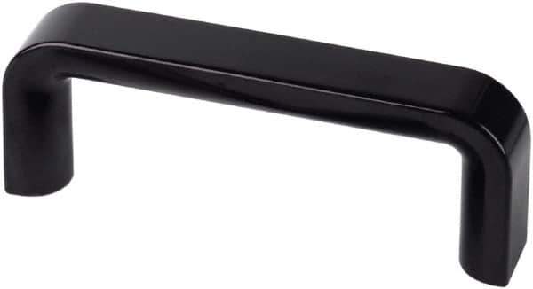 Electro Hardware - 5.2" Between Centers M8 Hole, Duroplast External Pull Handle - 0.94" Handle Width, 2.13" Handle Height, 5.83" OAL, Plastic Finish - USA Tool & Supply