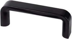 Electro Hardware - 5.2" Between Centers M8 Hole, Duroplast External Pull Handle - 0.94" Handle Width, 2.13" Handle Height, 5.83" OAL, Plastic Finish - USA Tool & Supply
