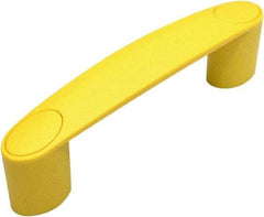 Electro Hardware - 5.91" Between Centers 0.33" Hole, Polyamide External Pull Handle - 1.22" Handle Width, 1.89" Handle Height, 7.13" OAL, Plastic Finish - USA Tool & Supply