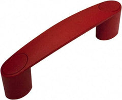 Electro Hardware - 4.61" Between Centers 0.33" Hole, Polyamide External Pull Handle - 0.98" Handle Width, 1.60" Handle Height, 5.75" OAL, Plastic Finish - USA Tool & Supply