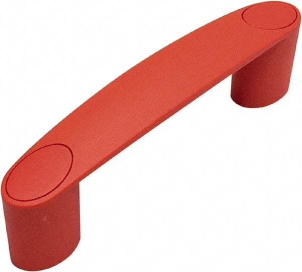 Electro Hardware - 5.2" Between Centers 0.33" Hole, Polyamide External Pull Handle - 1.14" Handle Width, 1.60" Handle Height, 6.42" OAL, Plastic Finish - USA Tool & Supply