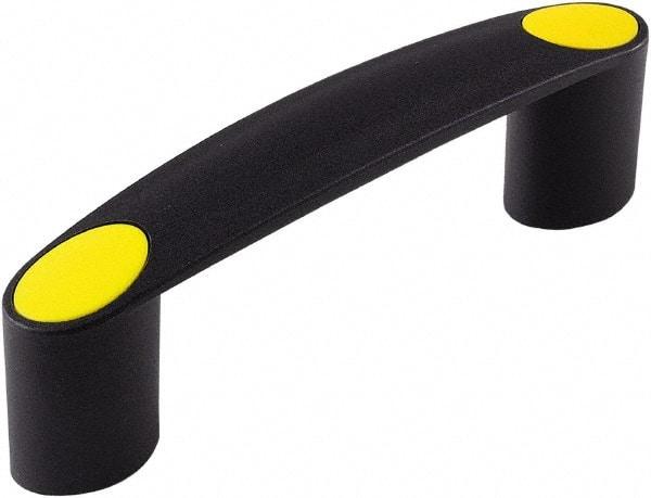 Electro Hardware - 4.61" Between Centers 1/4-20 Hole, Polyamide External Pull Handle - 0.98" Handle Width, 1.60" Handle Height, 5.75" OAL, Plastic Finish - USA Tool & Supply