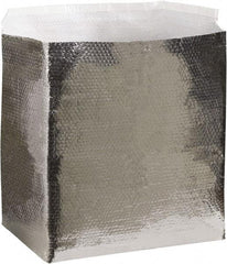 Made in USA - 18" Long x 12" Wide x 12" High x 3/16" Thick Box Liner - Silver, Case - USA Tool & Supply