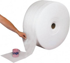 Made in USA - 1,250' Long x 24" Wide x 1/16" Thick, Foam Roll - White - USA Tool & Supply