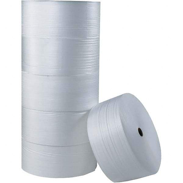 Made in USA - 750' Long x 72" Wide x 3/32" Thick, Foam Roll - White - USA Tool & Supply
