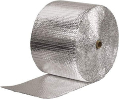Made in USA - 125' Long x 16" Wide x 3/16" Thick, Bubble Roll - Silver - USA Tool & Supply