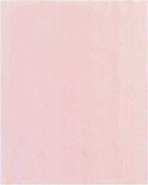 Value Collection - 24" Long x 12" Wide, 4 mil Thick, Open Top Antistatic Poly Bag - Pink, Heavy-Duty Grade - USA Tool & Supply