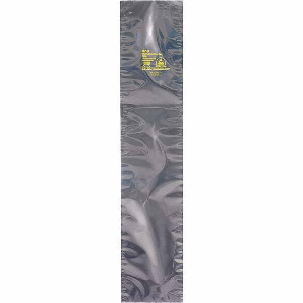 Made in USA - 30" Long x 8" Wide, 3.1 mil Thick, Open Top Static Shield Bag - Transparent, Metal-In, Standard Grade - USA Tool & Supply