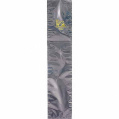 Made in USA - 30" Long x 8" Wide, 3.1 mil Thick, Open Top Static Shield Bag - Transparent, Metal-In, Standard Grade - USA Tool & Supply