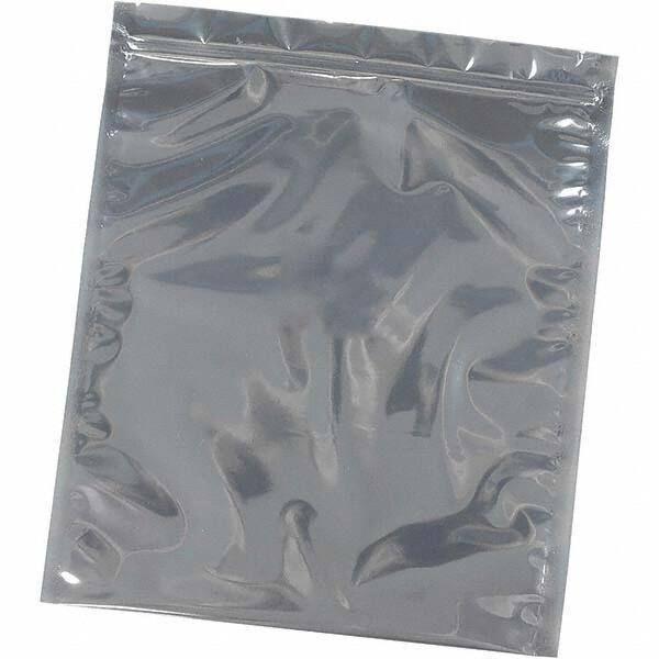 Made in USA - 6" Long x 4" Wide, 3 mil Thick, Self Seal Recloseable Zip Top Static Protection Bag - Transparent, Standard Grade - USA Tool & Supply