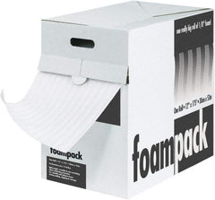 Made in USA - 350' Long x 12" Wide x 1/16" Thick, Polyethylene Foam - White - USA Tool & Supply