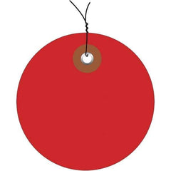Made in USA - Safety & Facility Blank Tag - Red Vinyl - USA Tool & Supply