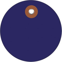 Made in USA - Safety & Facility Blank Tag - Blue Vinyl - USA Tool & Supply