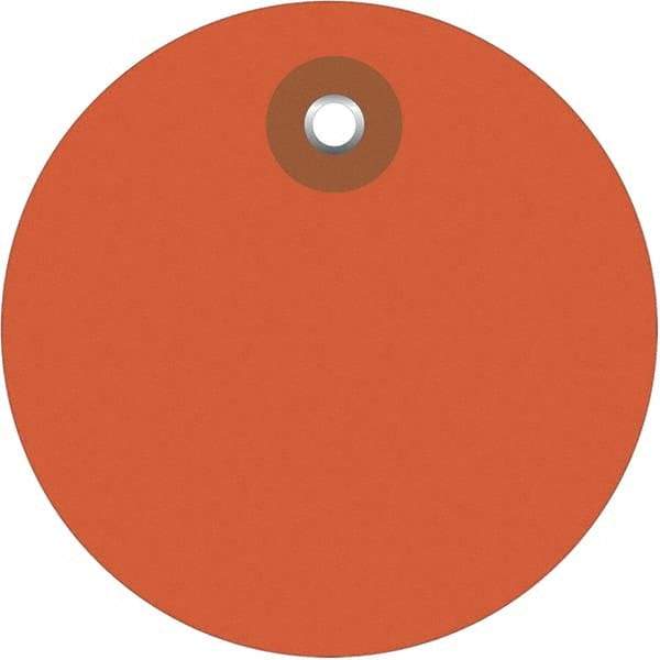 Made in USA - Safety & Facility Blank Tag - Orange Vinyl - USA Tool & Supply