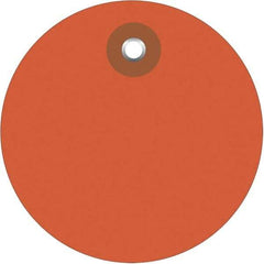 Made in USA - Safety & Facility Blank Tag - Orange Vinyl - USA Tool & Supply