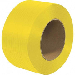 Made in USA - 18,000' Long x 1/4" Wide, Coil Case Polypropylene Strapping - 200 Lb Capacity, 0.022" Thick - USA Tool & Supply