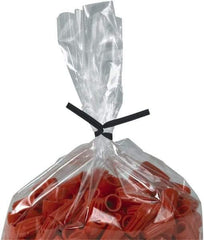 Made in USA - 6" Long, Bag Tie - Black - USA Tool & Supply