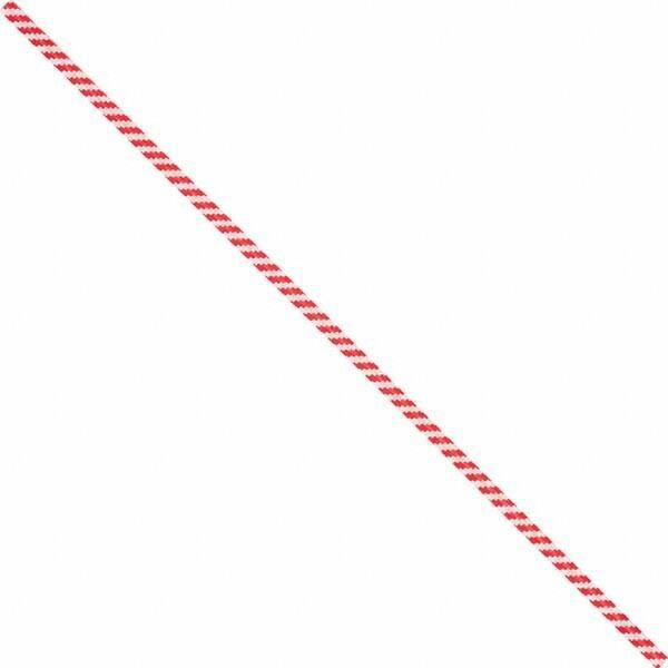 Made in USA - 7" Long, Bag Tie - Red/White - USA Tool & Supply