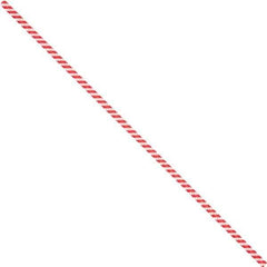 Made in USA - 5" Long, Bag Tie - Red/White - USA Tool & Supply