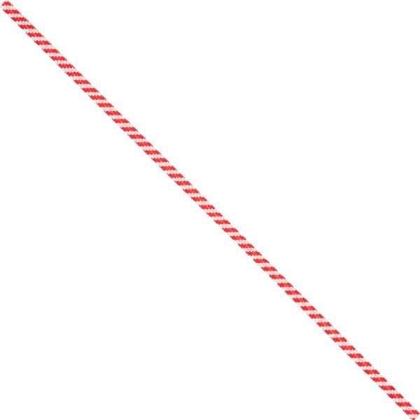 Made in USA - 12" Long, Bag Tie - Red/White - USA Tool & Supply