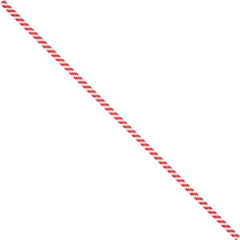 Made in USA - 10" Long, Bag Tie - Red/White - USA Tool & Supply