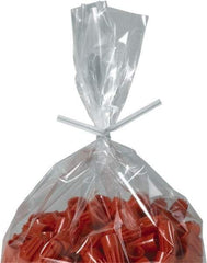 Made in USA - 5" Long, Bag Tie - White - USA Tool & Supply