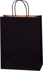 Made in USA - Kraft Grocery Bag - 10 x 5 x 13, Black - USA Tool & Supply