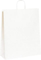 Made in USA - Kraft Grocery Bag - 16 x 6 x 19-1/4, White - USA Tool & Supply