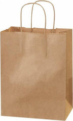 Made in USA - Kraft Grocery Bag - 8 x 4-1/2 x 10-1/4, Kraft - USA Tool & Supply