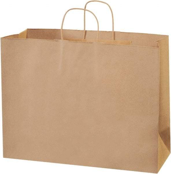 Made in USA - Kraft Grocery Bag - 16 x 6 x 12, Kraft - USA Tool & Supply
