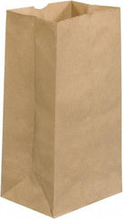 Made in USA - Kraft Grocery Bag - 8-1/4 x 6-1/8 x 15-7/8, Kraft - USA Tool & Supply