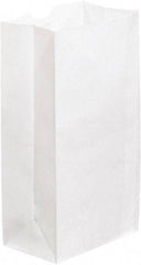 Made in USA - Kraft Grocery Bag - 6-1/8 x 4 x 12-3/8, White - USA Tool & Supply