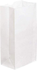 Made in USA - Kraft Grocery Bag - 6 x 3-5/8 x 11, White - USA Tool & Supply