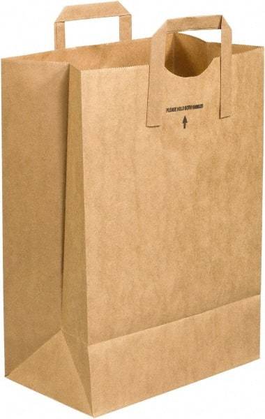 Made in USA - Kraft Grocery Bag - 12 x 7 x 17, Kraft - USA Tool & Supply
