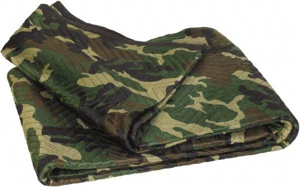 Value Collection - 72" Long x 80" Wide Cotton/Poly Blend Tarp & Dust Cover - Camouflage - USA Tool & Supply