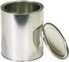 Value Collection - 1 Gal Gray Cylinder Metal Can - 10" High - USA Tool & Supply