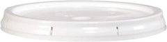 Made in USA - Tote & Storage Container Lids For Use With: 5 Gallon Bucket Color: White - USA Tool & Supply